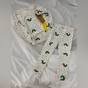 L'ovedbaby Limited Edition Caterpillar Kids' Organic PJ Set, Size: 18-24 Months